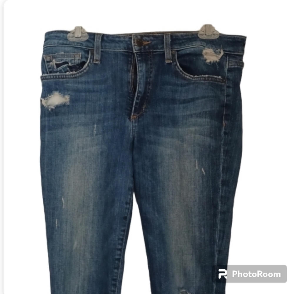 JOE'S Jeans 30 Blue Highwater Distressed Erina Wash Jeans pant 98% cotton
